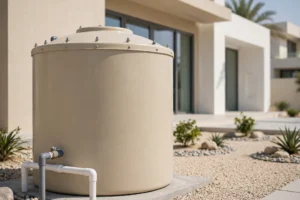 New GRP fibreglass water tank installed in the UAE — decide when to replace water tank UAE